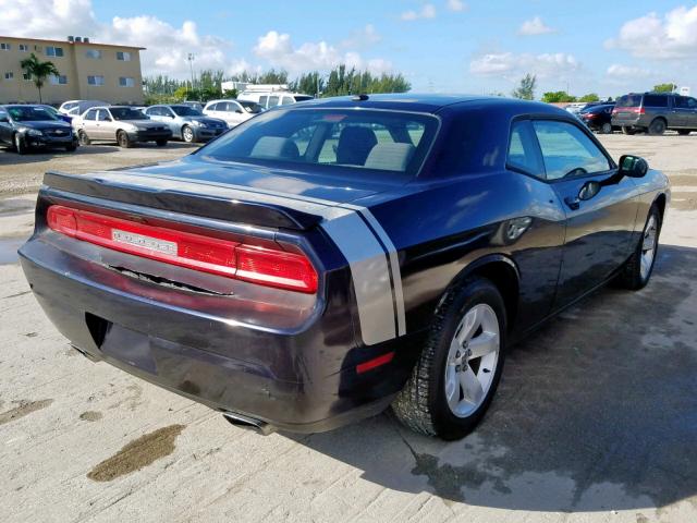 2B3CJ4DG7BH571414 - 2011 DODGE CHALLENGER BLACK photo 4