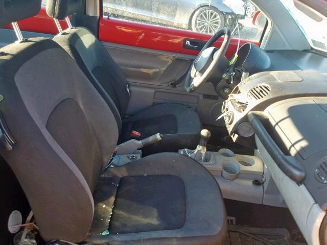 3VWCA21C7XM436072 - 1999 VOLKSWAGEN NEW BEETLE RED photo 5