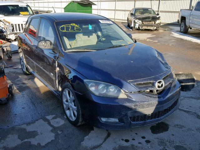 JM1BK343581129267 - 2008 MAZDA 3 HATCHBAC BLUE photo 1