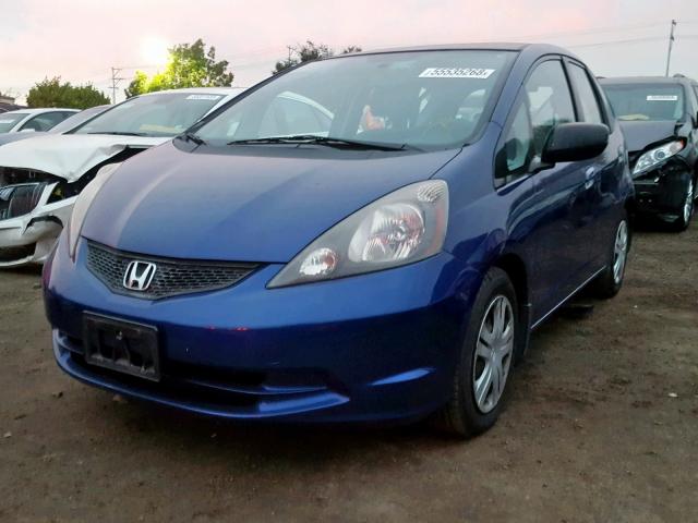 JHMGE88269S065245 - 2009 HONDA FIT BLUE photo 2