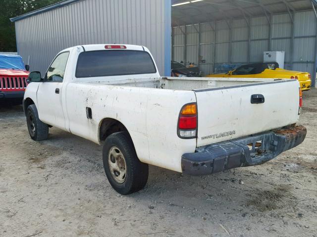 5TBJN32134S443428 - 2004 TOYOTA TUNDRA WHITE photo 3