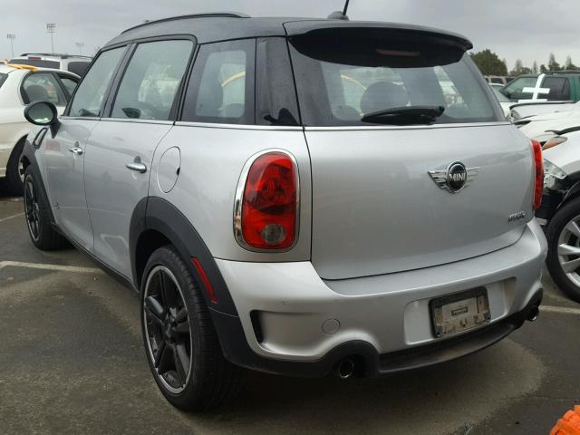 WMWZC5C51DWL64446 - 2013 MINI COOPER S C SILVER photo 3