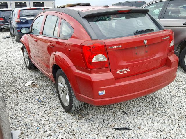 1B3CB3HA0BD196461 - 2011 DODGE CALIBER MA RED photo 3