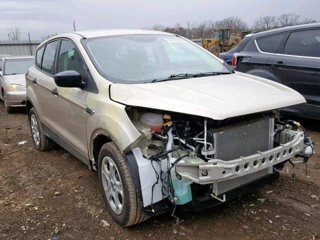 1FMCU0F75HUC08784 - 2017 FORD ESCAPE S GOLD photo 1