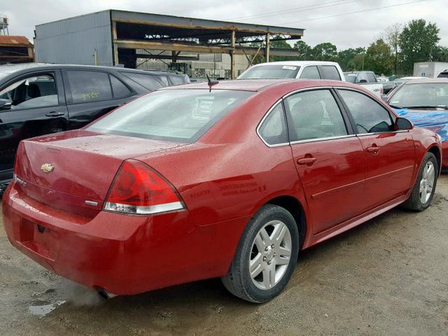 2G1WB5E38E1181437 - 2014 CHEVROLET IMPALA LIM MAROON photo 4