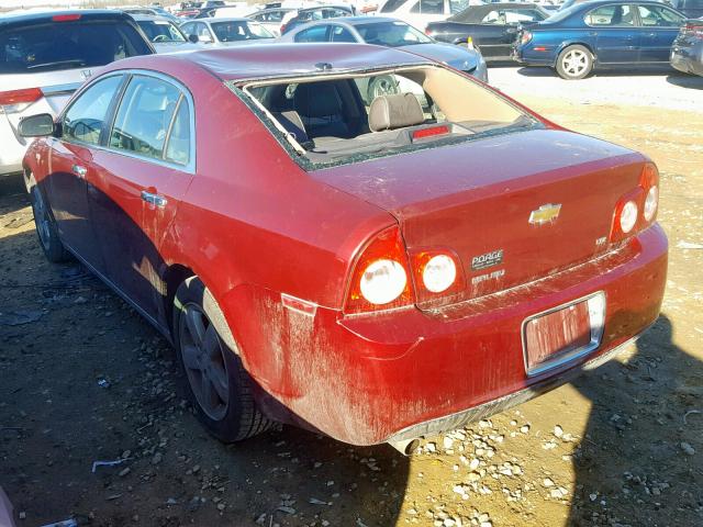 1G1ZK57B08F281207 - 2008 CHEVROLET MALIBU LTZ MAROON photo 3