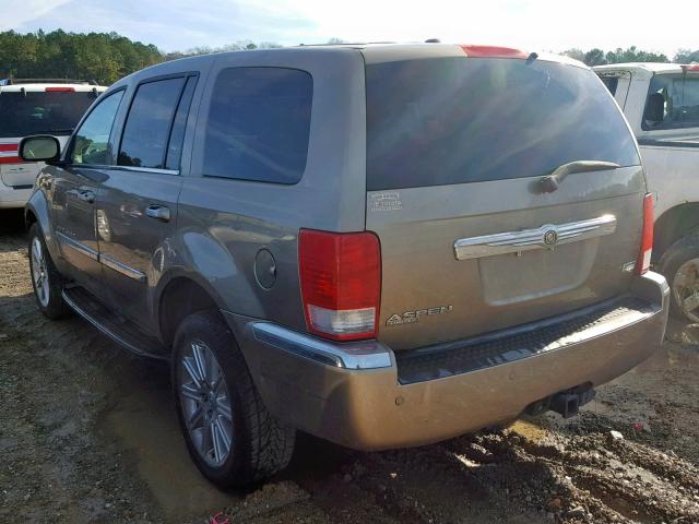 1A8HX58287F540648 - 2007 CHRYSLER ASPEN LIMI BROWN photo 3