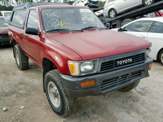 JT4RN01P7L7031164 - 1990 TOYOTA PICKUP 1/2 RED photo 1