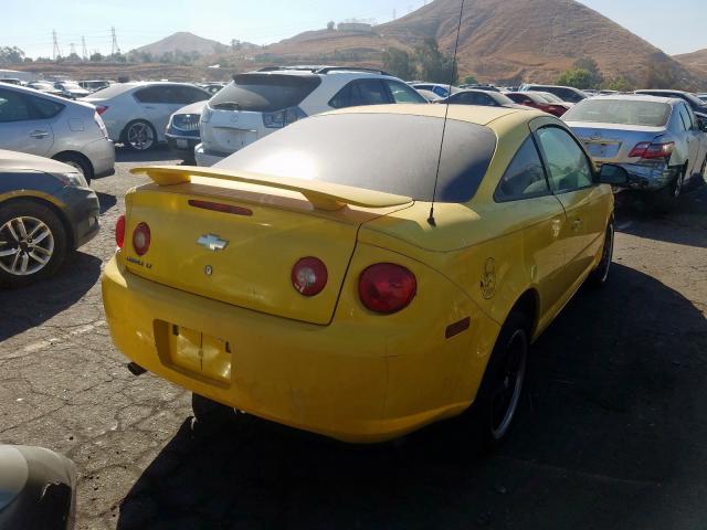 1G1AL15F567603565 - 2006 CHEVROLET COBALT LT YELLOW photo 4