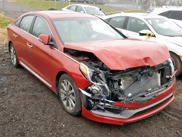 5NPE34AFXHH467366 - 2017 HYUNDAI SONATA SPO RED photo 1