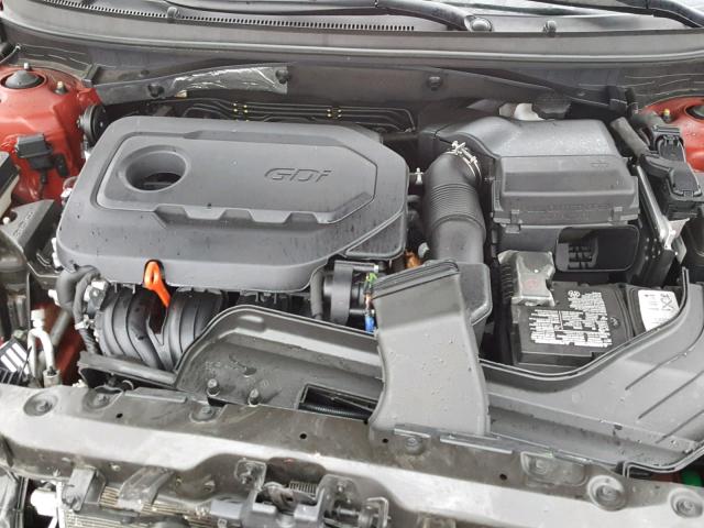 5NPE34AFXHH467366 - 2017 HYUNDAI SONATA SPO RED photo 7