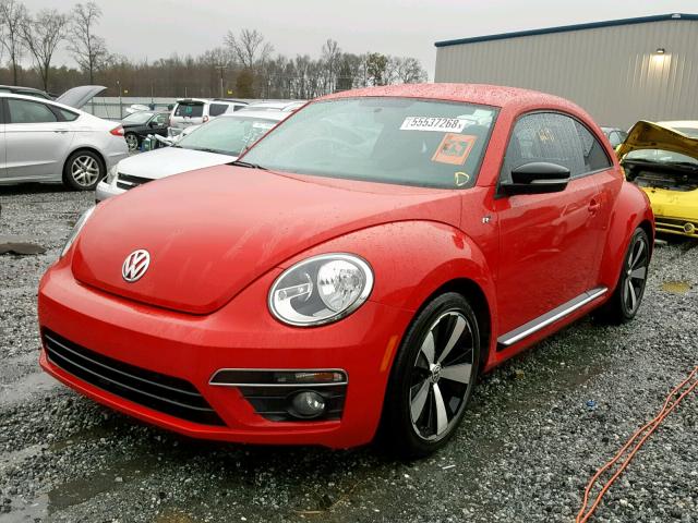 3VW4S7AT3EM636698 - 2014 VOLKSWAGEN BEETLE TUR RED photo 2