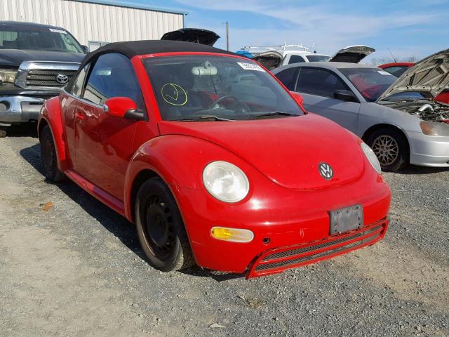 3VWBM31Y25M312308 - 2005 VOLKSWAGEN NEW BEETLE RED photo 1