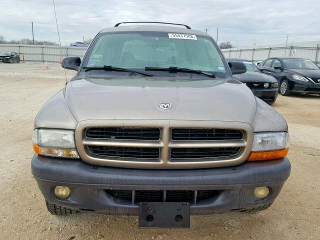 1D4HR38N03F576282 - 2003 DODGE DURANGO SP SILVER photo 9