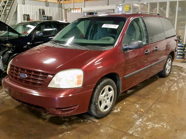 2FMDA51696BA45214 - 2006 FORD FREESTAR S MAROON photo 2