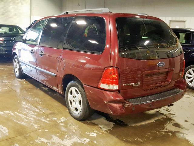 2FMDA51696BA45214 - 2006 FORD FREESTAR S MAROON photo 3