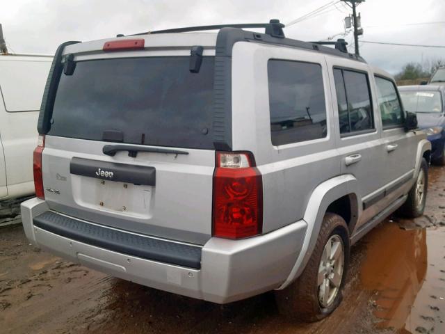 1J8HG48K27C537384 - 2007 JEEP COMMANDER GRAY photo 4