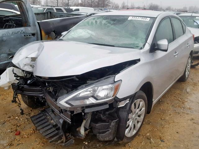 3N1AB7AP1HY335002 - 2017 NISSAN SENTRA S GRAY photo 2