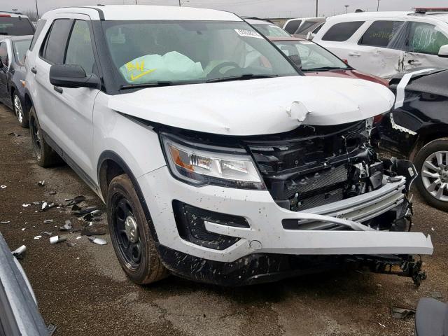 1FM5K8AR4KGA29406 - 2019 FORD EXPLORER P WHITE photo 1