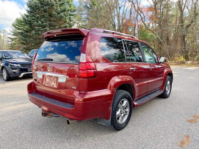 JTJBT20X480171593 - 2008 LEXUS GX 470 BURGUNDY photo 3