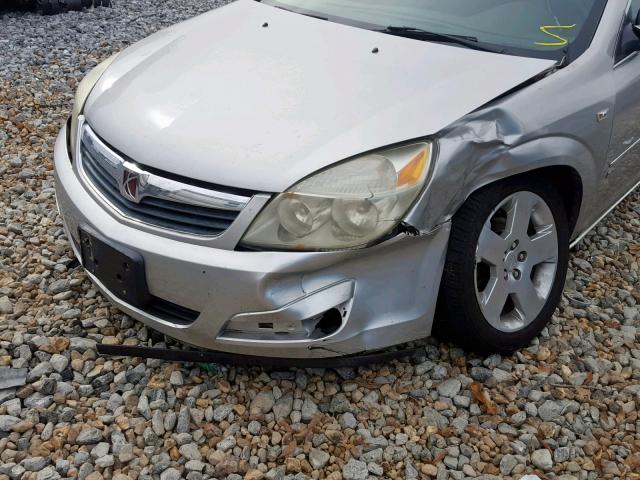 1G8ZS57N07F231868 - 2007 SATURN AURA XE SILVER photo 9