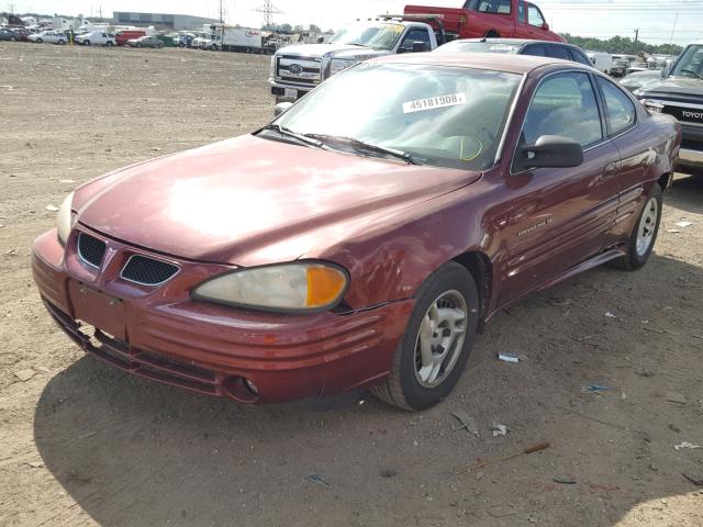 1G2NE12T41M568108 - 2001 PONTIAC GRAND AM S RED photo 2