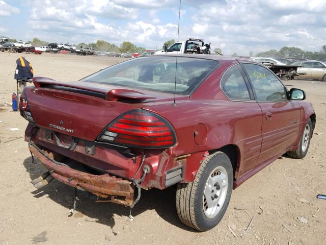 1G2NE12T41M568108 - 2001 PONTIAC GRAND AM S RED photo 4