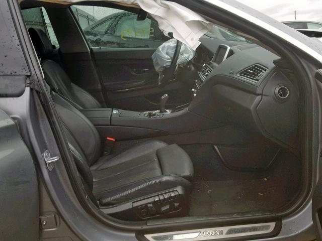 WBA6B2C56DD128360 - 2013 BMW 650 I GRAY photo 5