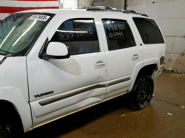 1GKEK13Z33J126887 - 2003 GMC YUKON WHITE photo 9