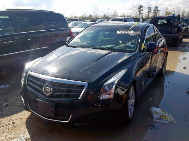 1G6AA5RA1E0111936 - 2014 CADILLAC ATS BLACK photo 2