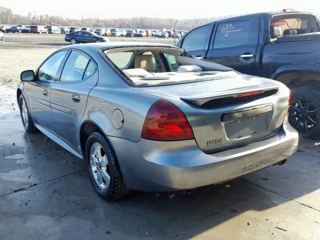 2G2WP522651327343 - 2005 PONTIAC GRAND PRIX CHARCOAL photo 3