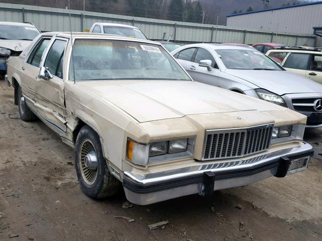 2MEBM75F3HX688204 - 1987 MERCURY GRAND MARQ BEIGE photo 1