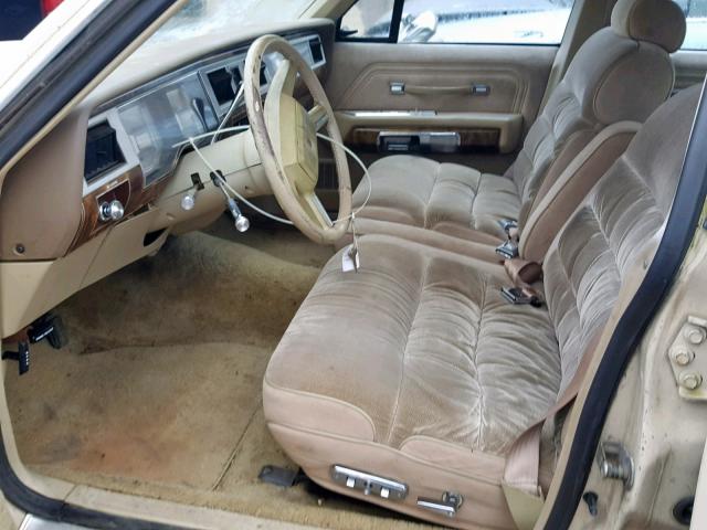 2MEBM75F3HX688204 - 1987 MERCURY GRAND MARQ BEIGE photo 5