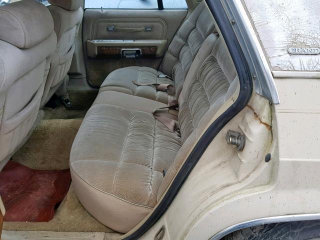 2MEBM75F3HX688204 - 1987 MERCURY GRAND MARQ BEIGE photo 6