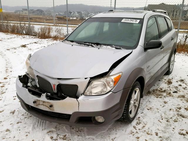 5Y2SL65868Z400122 - 2008 PONTIAC VIBE SILVER photo 2