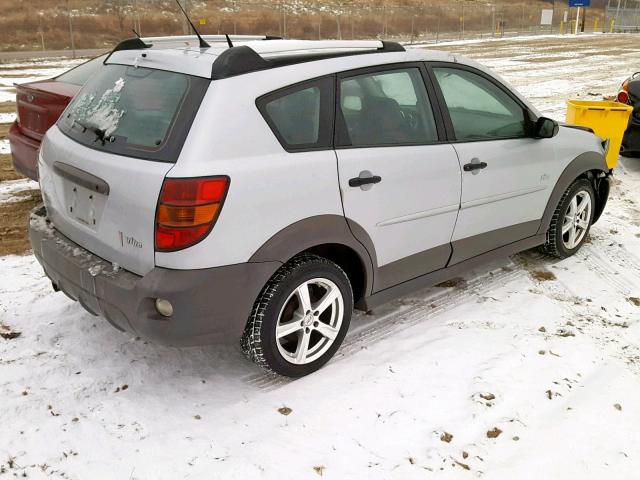 5Y2SL65868Z400122 - 2008 PONTIAC VIBE SILVER photo 4