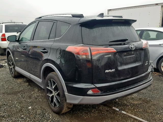 2T3JFREV3HW582257 - 2017 TOYOTA RAV4 SE BLACK photo 3