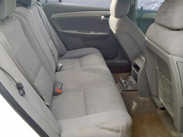 1G1ZH57B78F161239 - 2008 CHEVROLET MALIBU 1LT WHITE photo 6