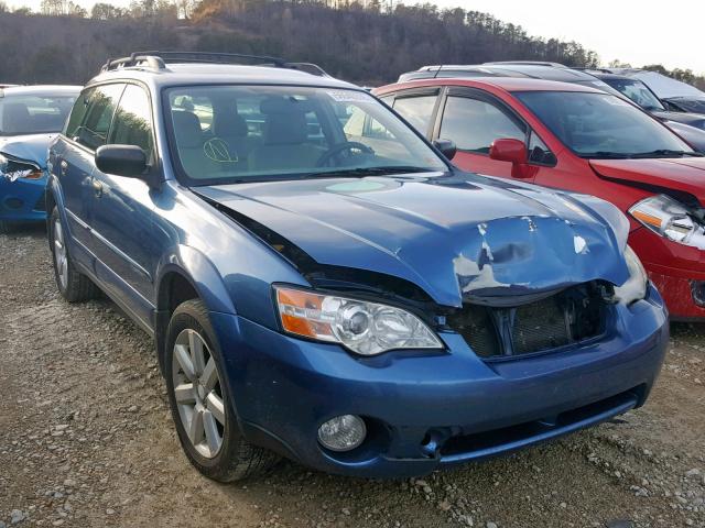 4S4BP61C977318339 - 2007 SUBARU LEGACY OUT BLUE photo 1