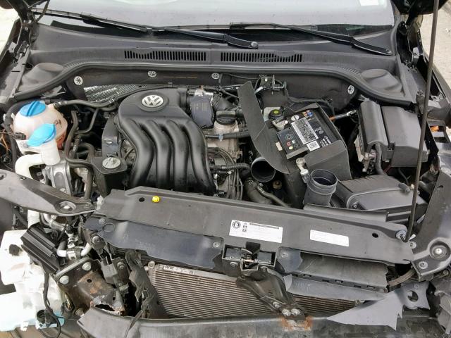 3VW2K7AJ1FM338075 - 2015 VOLKSWAGEN JETTA BASE Սև լուսանկար 7