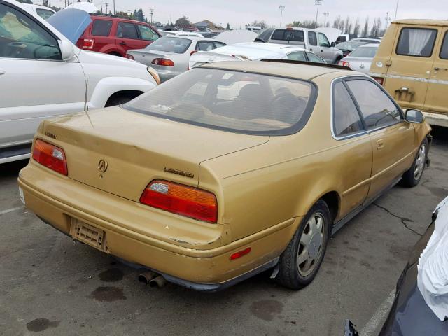 JH4KA8271MC004379 - 1991 ACURA LEGEND LS GOLD photo 4