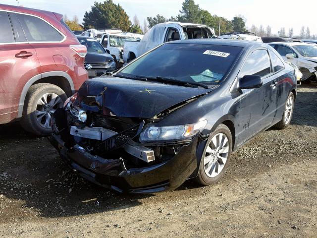 2HGFG1B97AH512182 - 2010 HONDA CIVIC EXL BLACK photo 2