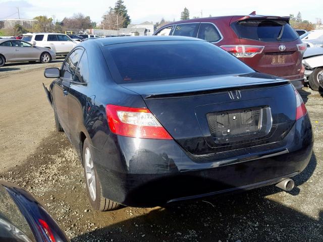 2HGFG1B97AH512182 - 2010 HONDA CIVIC EXL BLACK photo 3