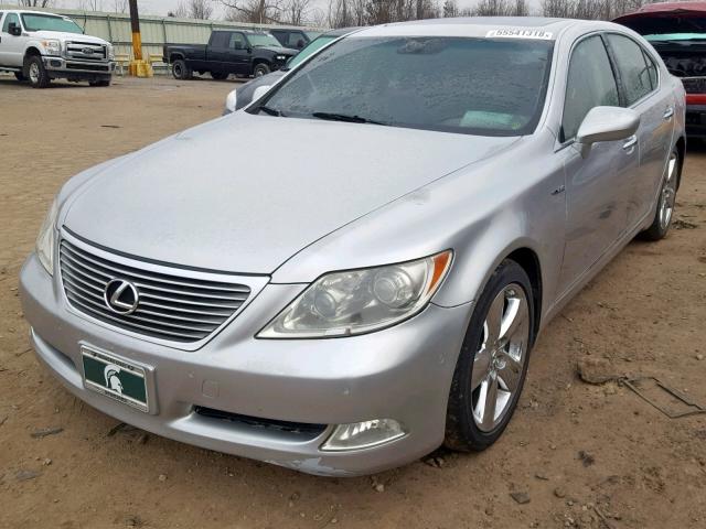 JTHBL46F975000982 - 2007 LEXUS LS 460 SILVER photo 2