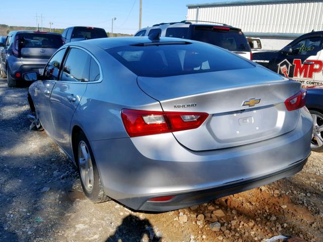 1G1ZB5ST0HF260812 - 2017 CHEVROLET MALIBU LS SILVER photo 3