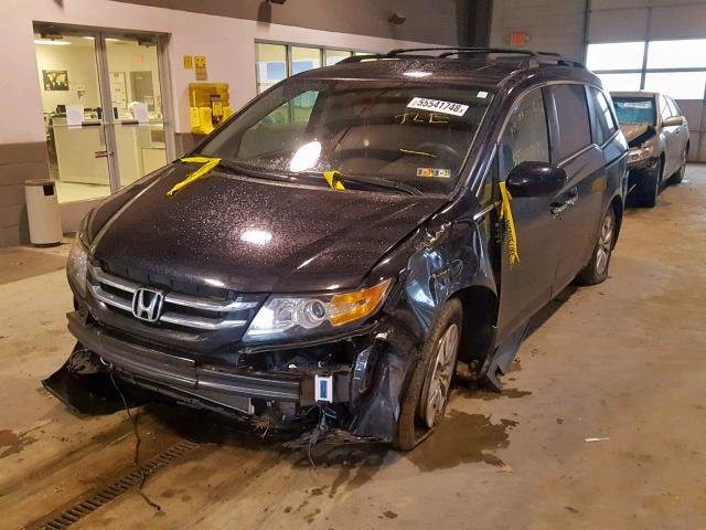 5FNRL5H65FB062010 - 2015 HONDA ODYSSEY EX BLACK photo 2