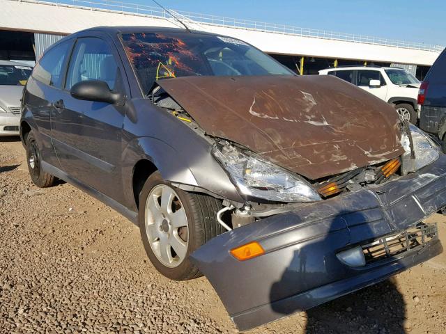 3FAFP31382R219961 - 2002 FORD FOCUS ZX3 GRAY photo 1