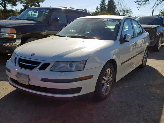 YS3FD46Y171115514 - 2007 SAAB 9-3 2.0T WHITE photo 2