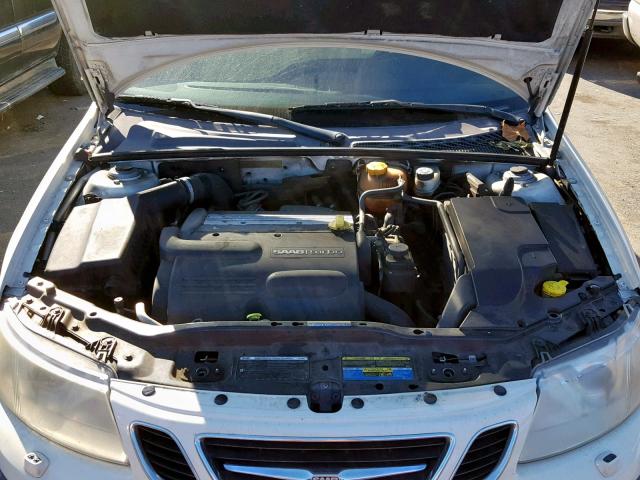 YS3FD46Y171115514 - 2007 SAAB 9-3 2.0T WHITE photo 7