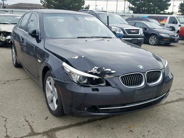 WBANV13558CZ52407 - 2008 BMW 528 XI BLACK photo 1